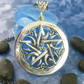Crescent Moon Pentacle Necklace