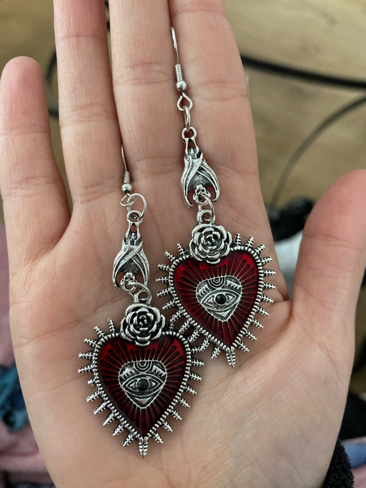 Occult Gothic Drop Earrings