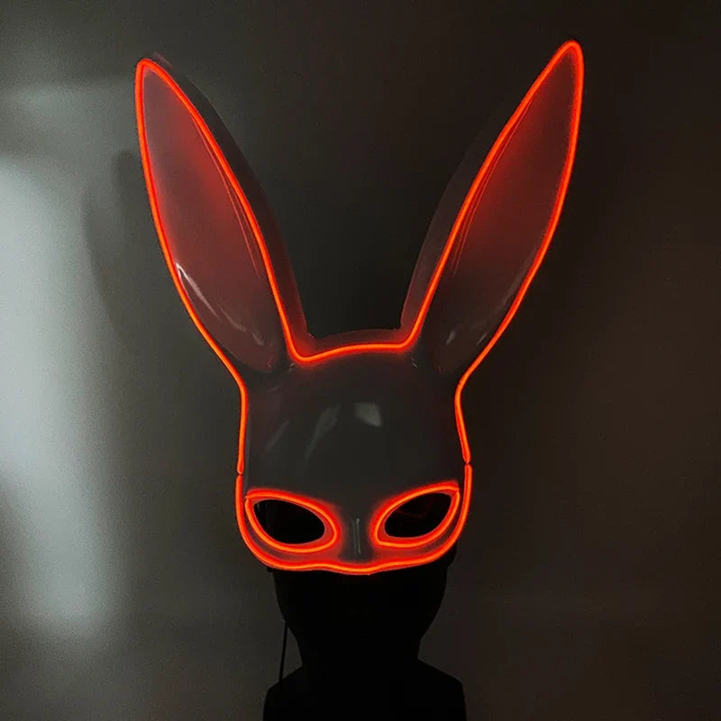 Neon EL Wire Bunny Mask – view 4 of 6