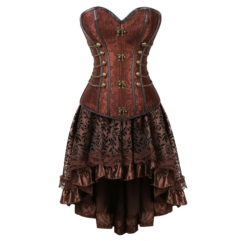 Steampunk Corset & Skirt - Mixed Designs (Review Required)