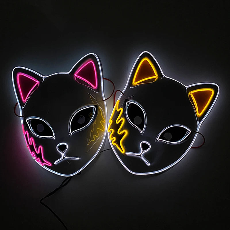 Neon EL Wire LED Mask