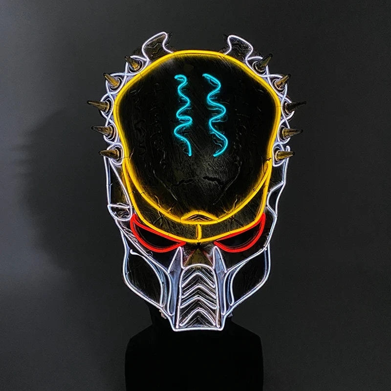 Neon EL Wire Spiky Demon Mask