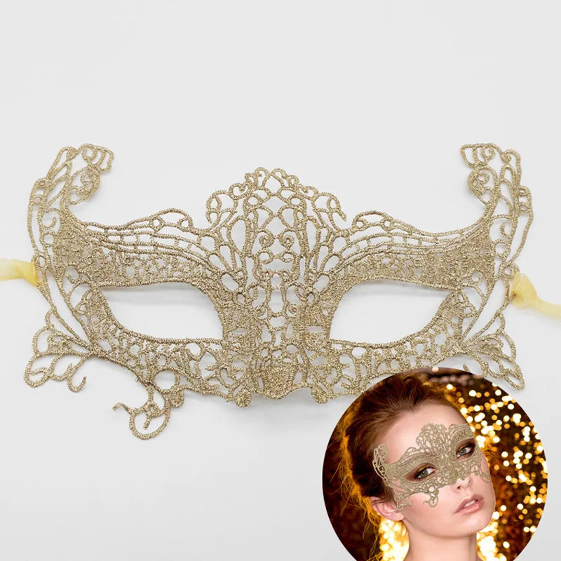 Gold Carnival Masquerade Mask