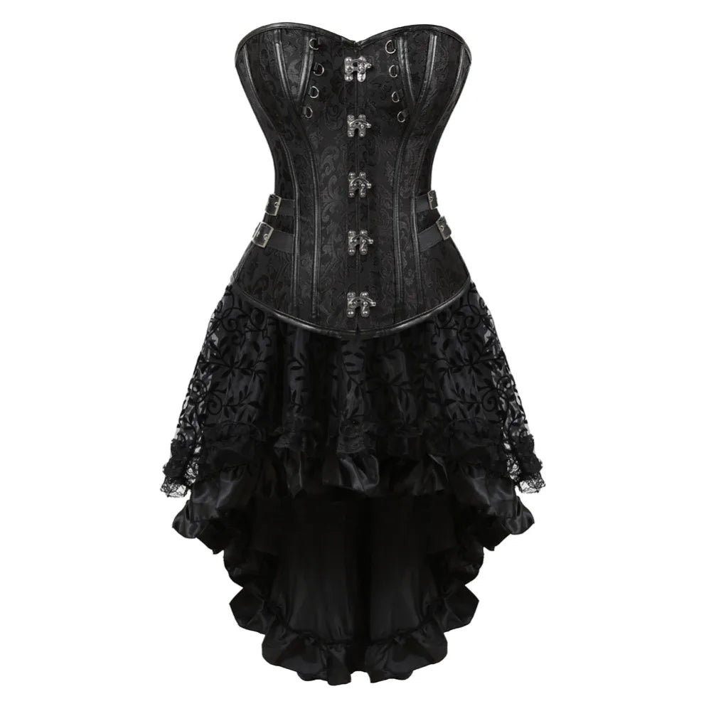 Steampunk Corset & Skirt Set