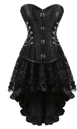 Steampunk Corset & Skirt Set