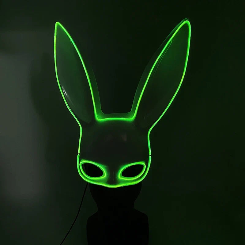 Neon EL Wire Bunny Mask – view 6 of 6
