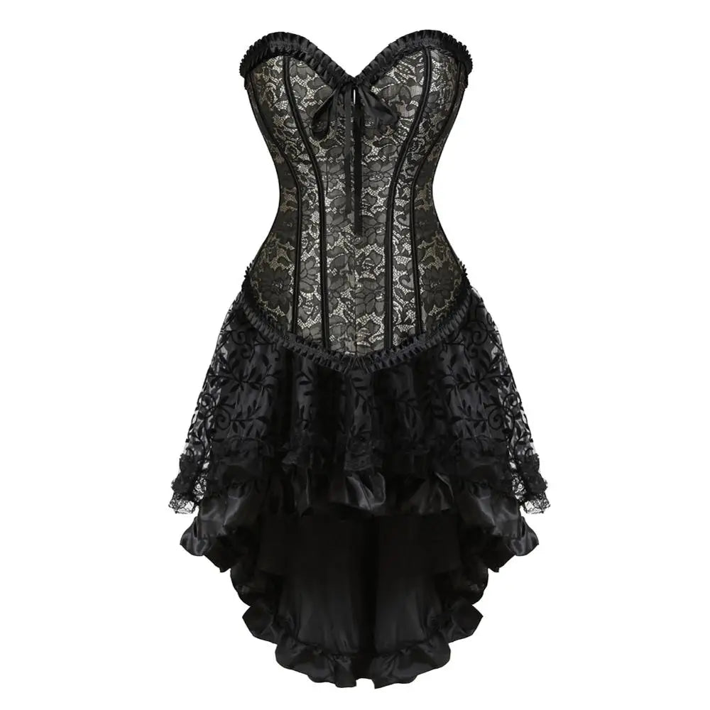 Steampunk Lace Bustier & Skirt