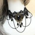 Victorian Black Lace Choker