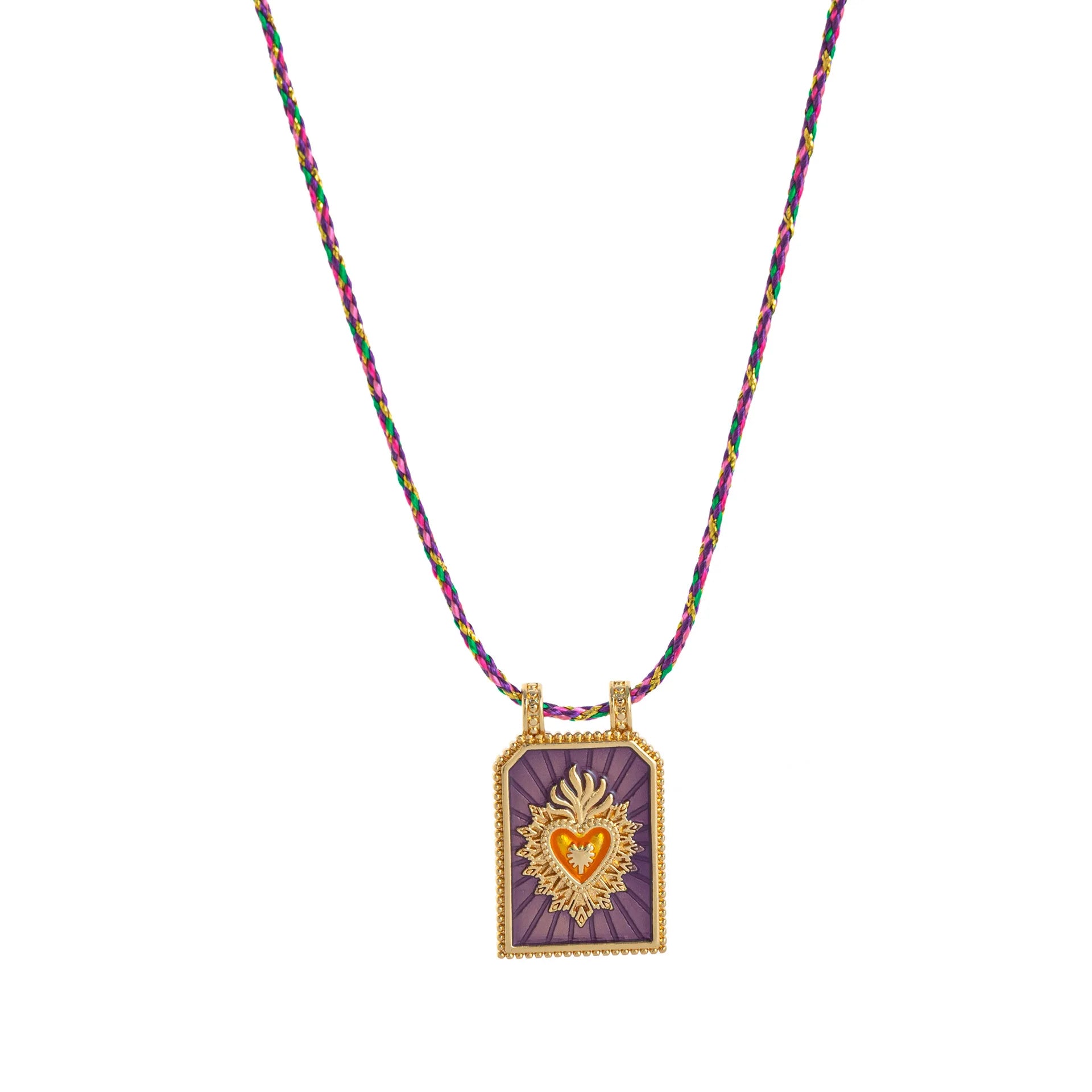 Gold Tarot Card Pendant Necklace