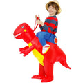 Kids Inflatable Red Dinosaur Costume