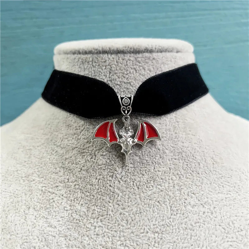 Gothic Bat Fashion Necklace