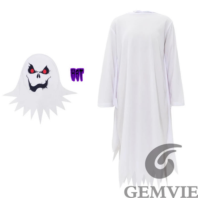 Kids White Ghost Costume