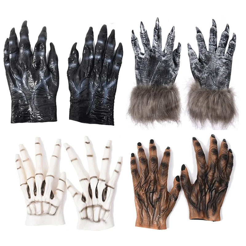 Spooky Wolf Claw Gloves