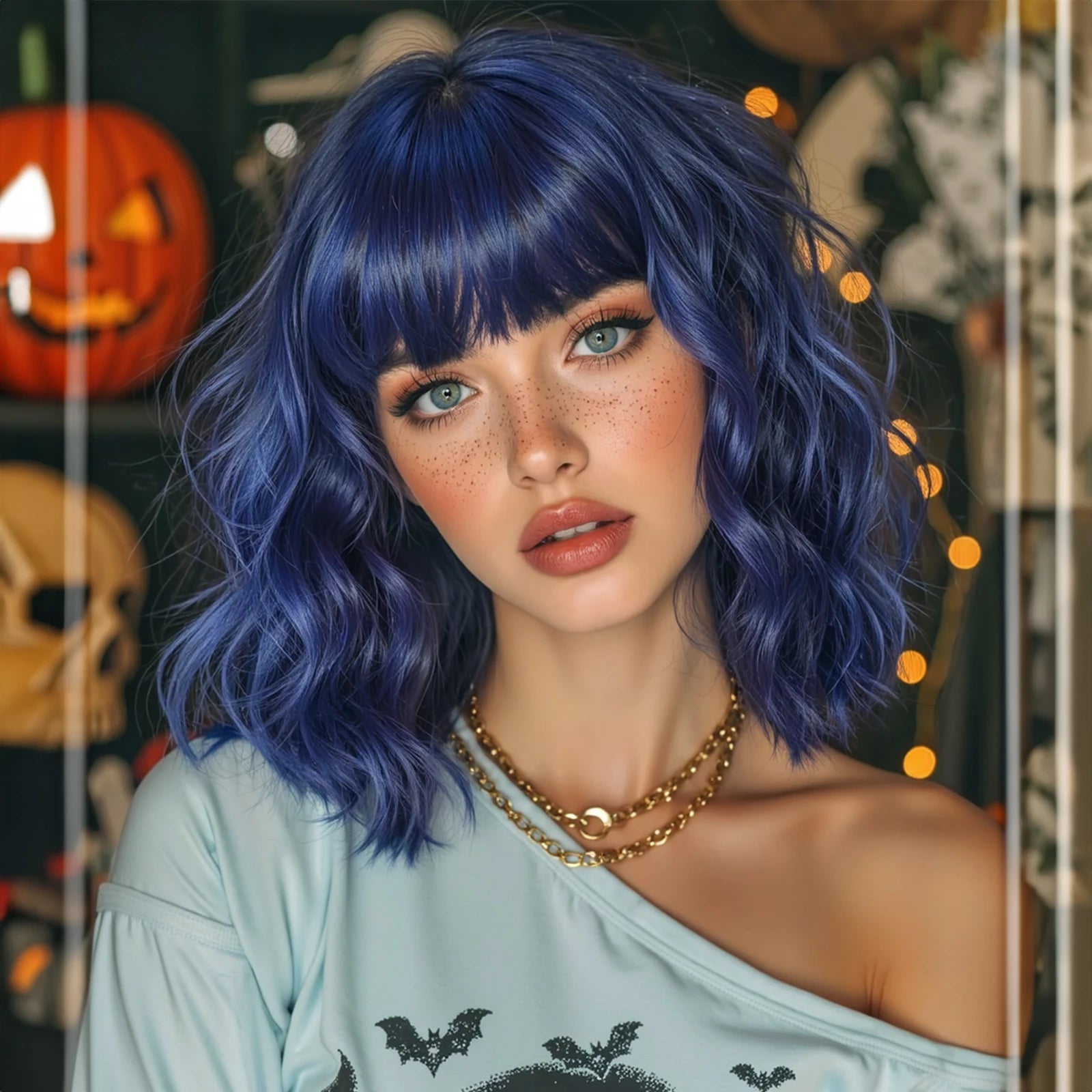 Purple-Pink Gradient Bob Wig