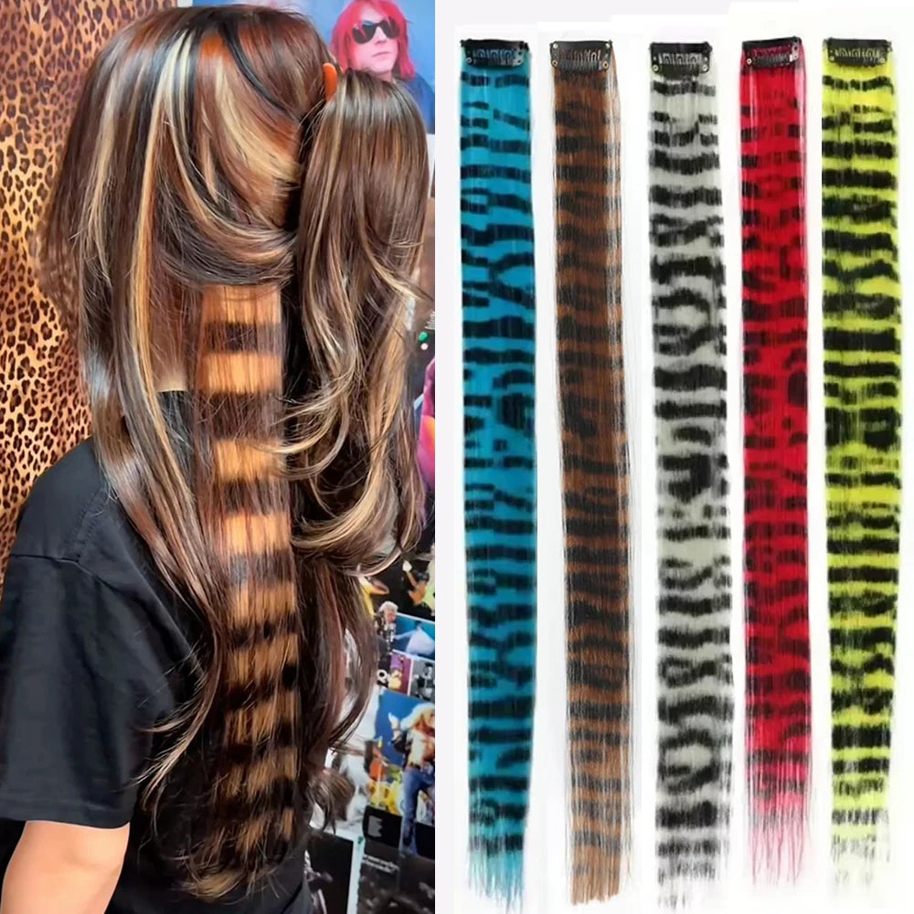 Striped Clip-In Hair Extensions
