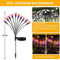 Solar Purple & Orange Firefly Lights