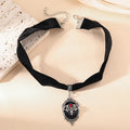 Bat Cameo Velvet Choker