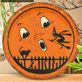 Ghost, Witch & Black Cat Wooden Sign