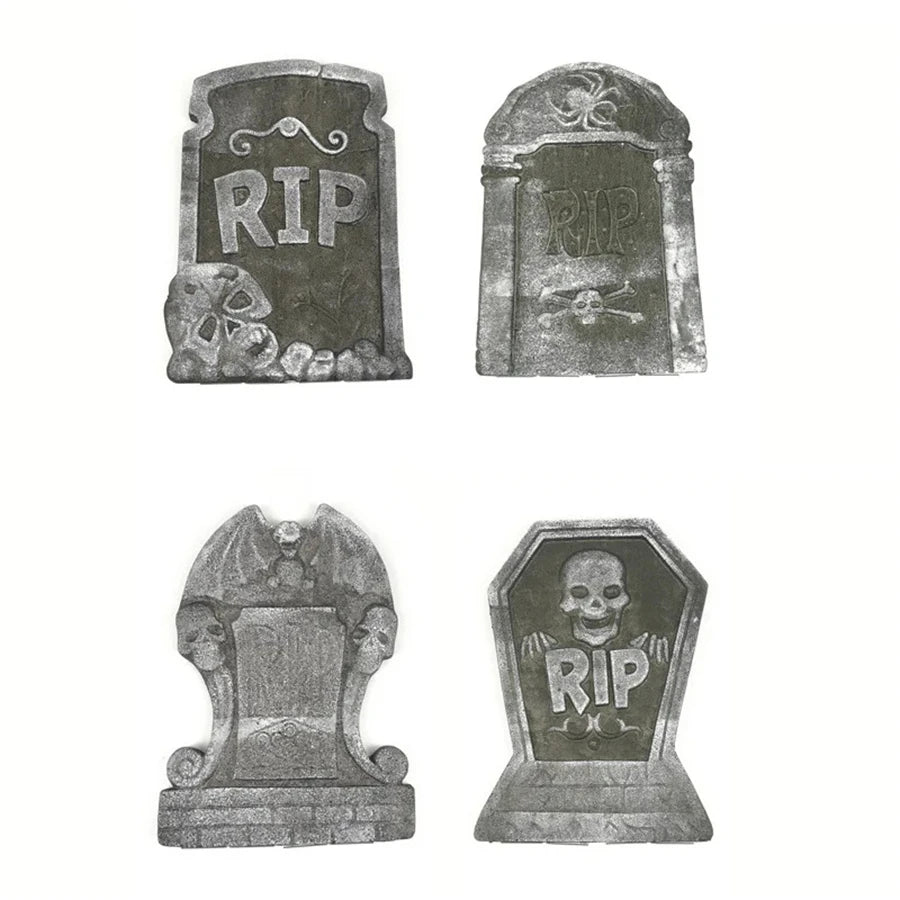 Foam RIP Graveyard Tombstones (4pc)