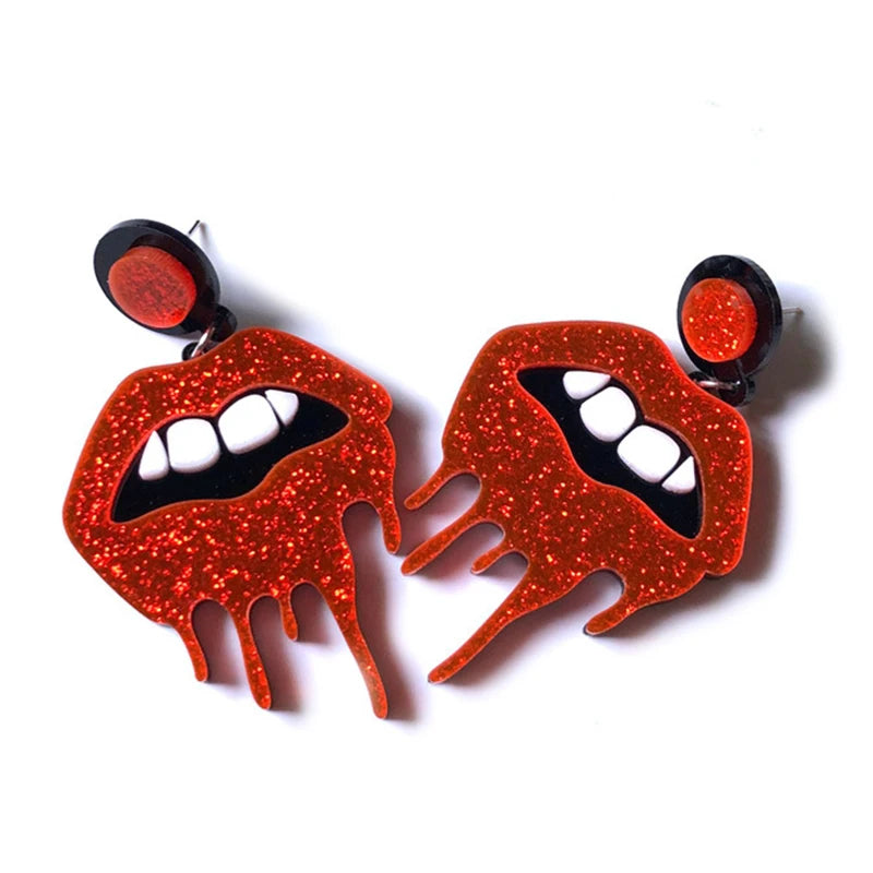 Hip Hop Halloween Earrings