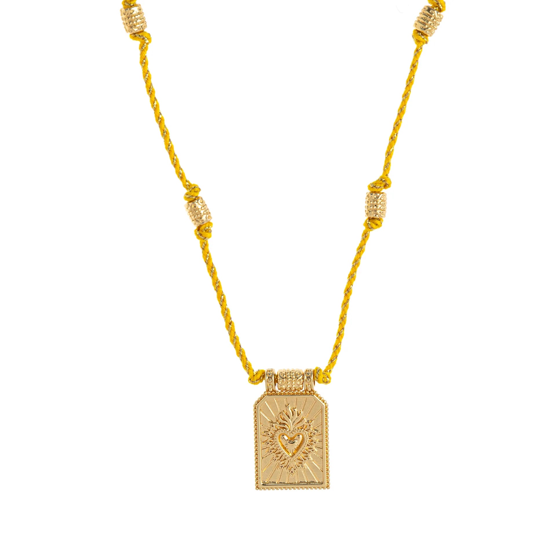 Gold Tarot Card Pendant Necklace