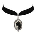 Black Cat Cameo Choker (Ornate)