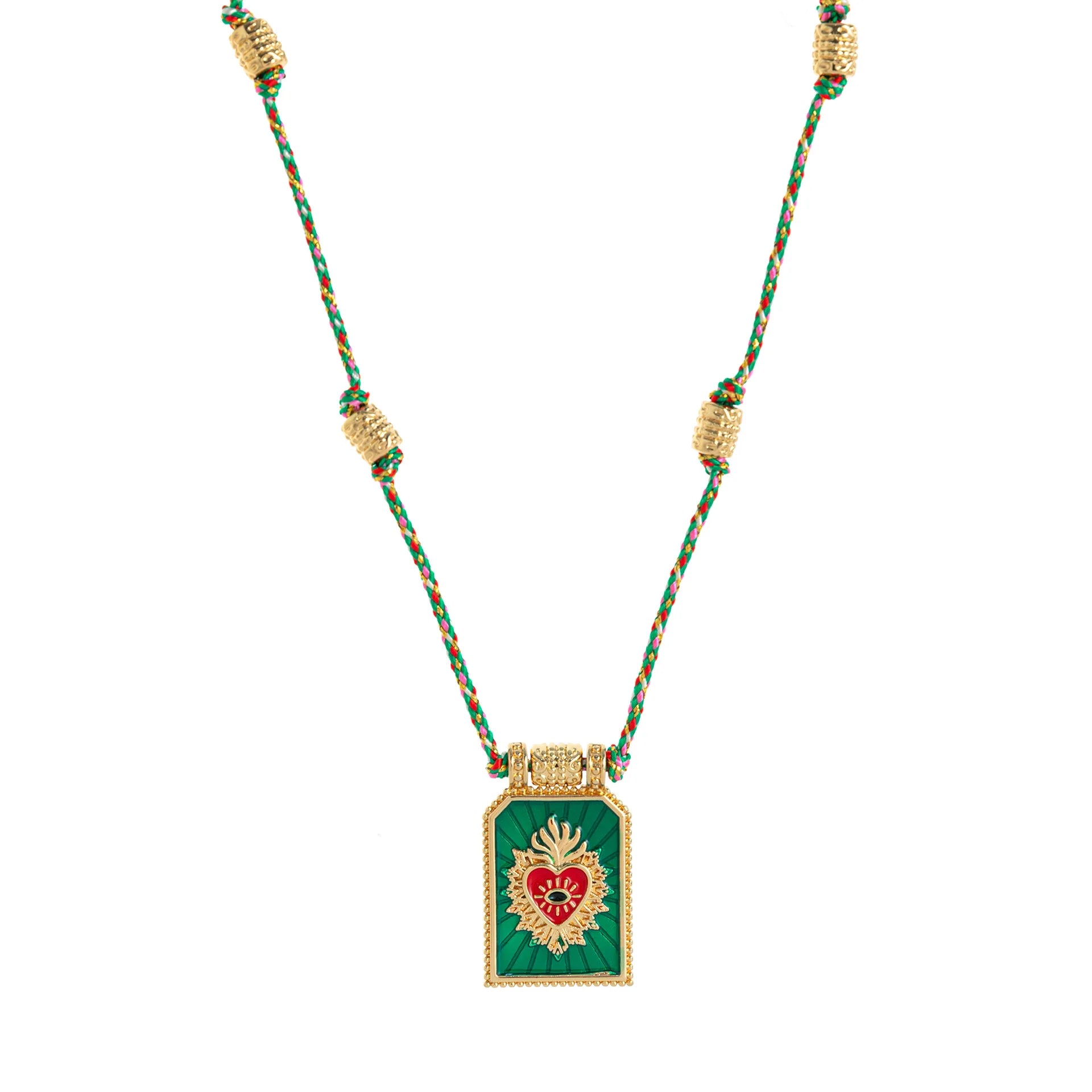 Gold Tarot Card Pendant Necklace