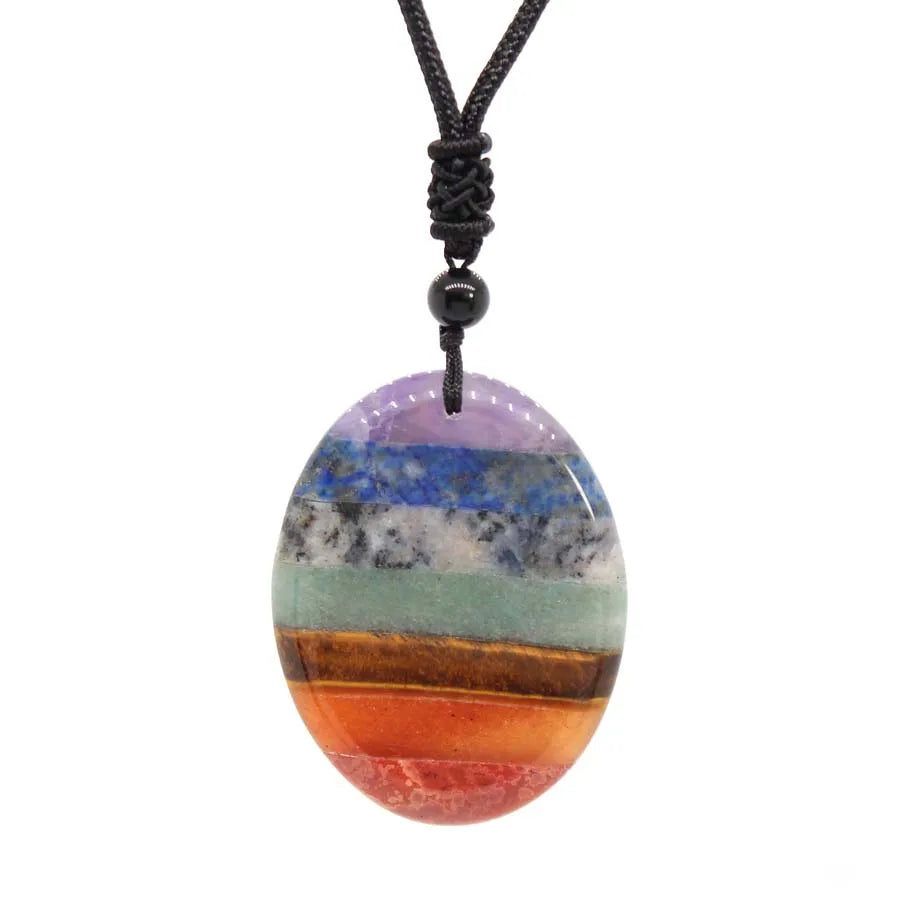 Chakra Moonstone Pendant
