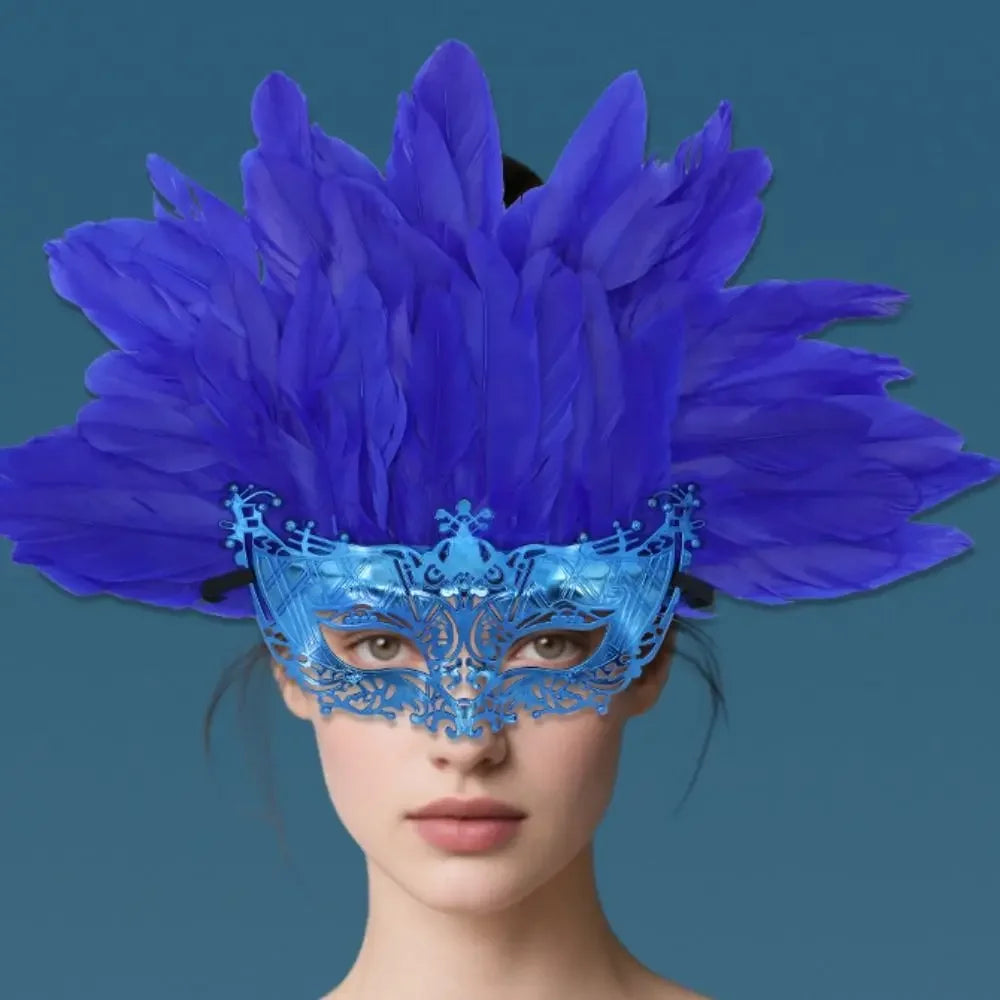 Feather Masquerade Mask