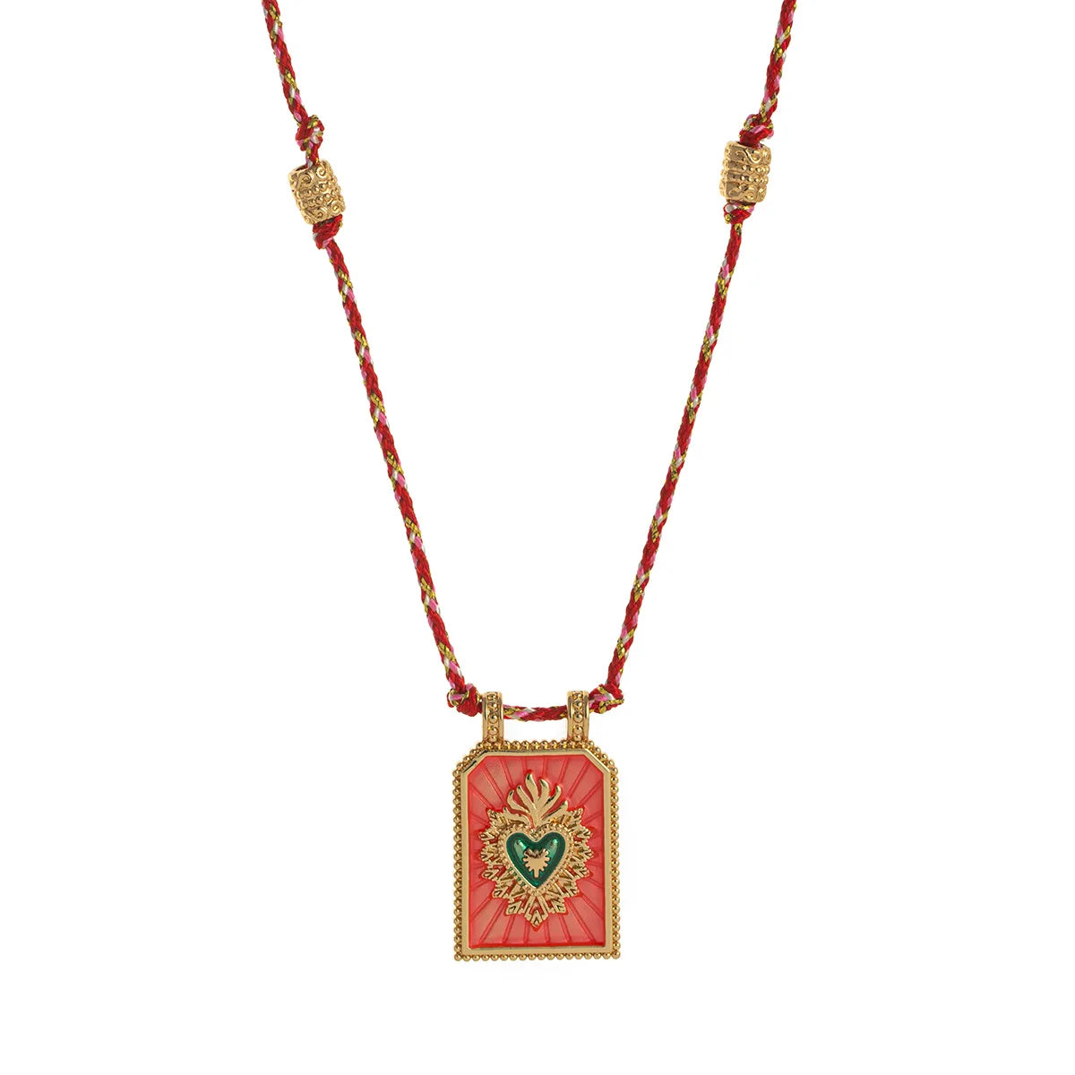 Gold Tarot Card Pendant Necklace