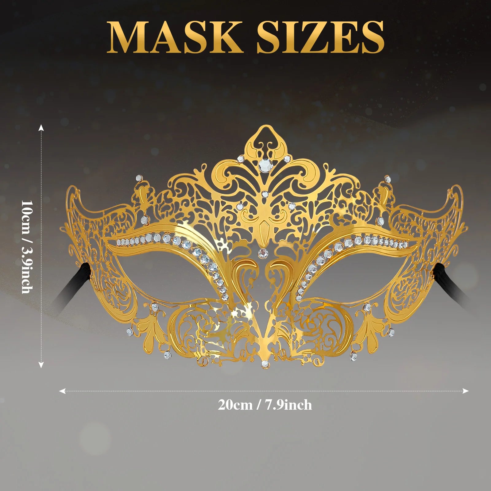 Antique Gold Masquerade Mask