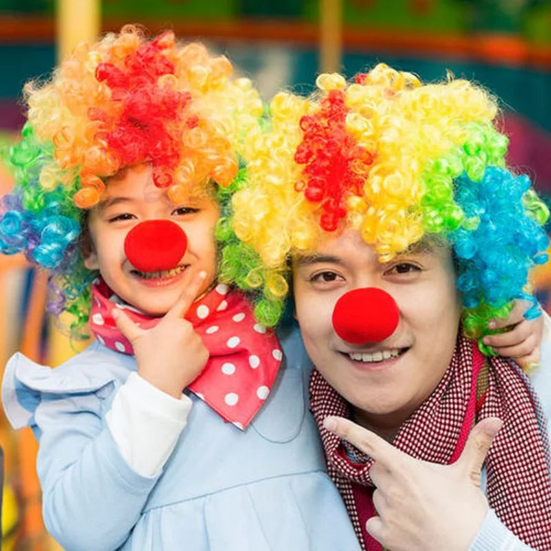 Rainbow Curly Clown Wig
