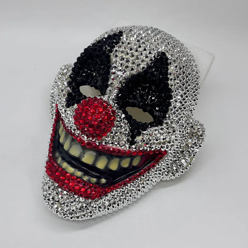 Diamond-Studded Clown Mask