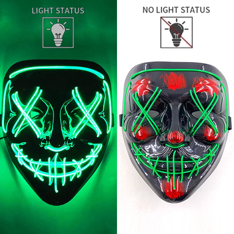 LED Hacker Vendetta Mask