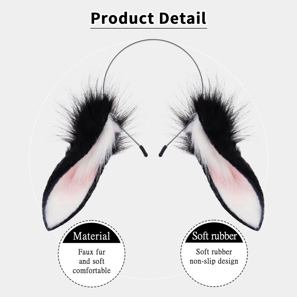 Faux Fur Bunny Ears Headband