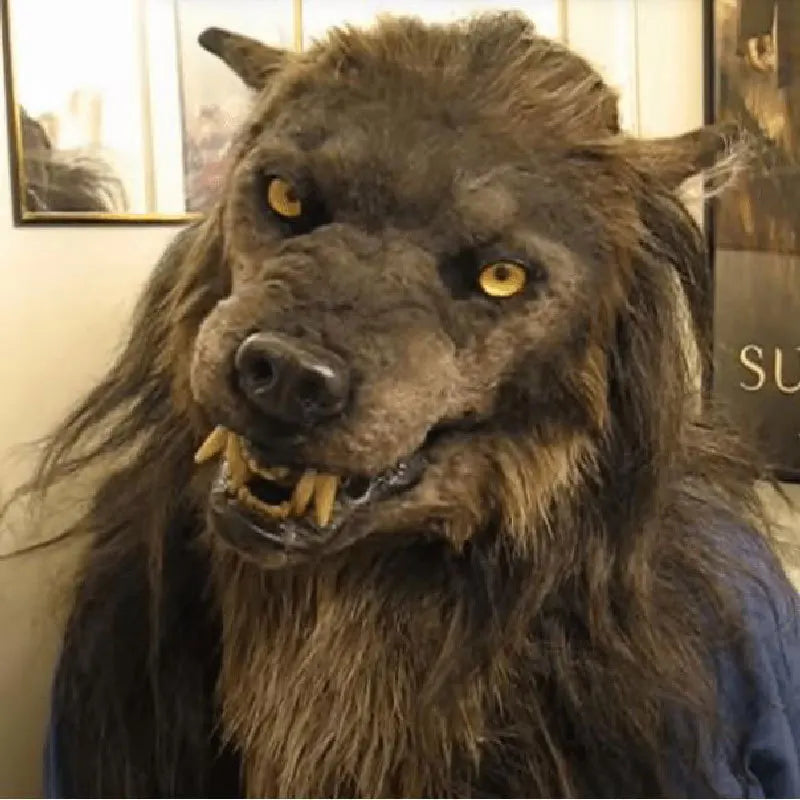 Plush Animal Head Mask