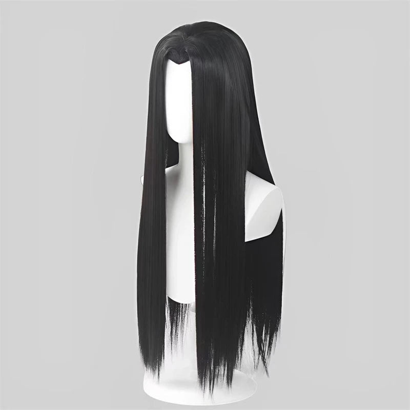 Sleek Long Black Wig