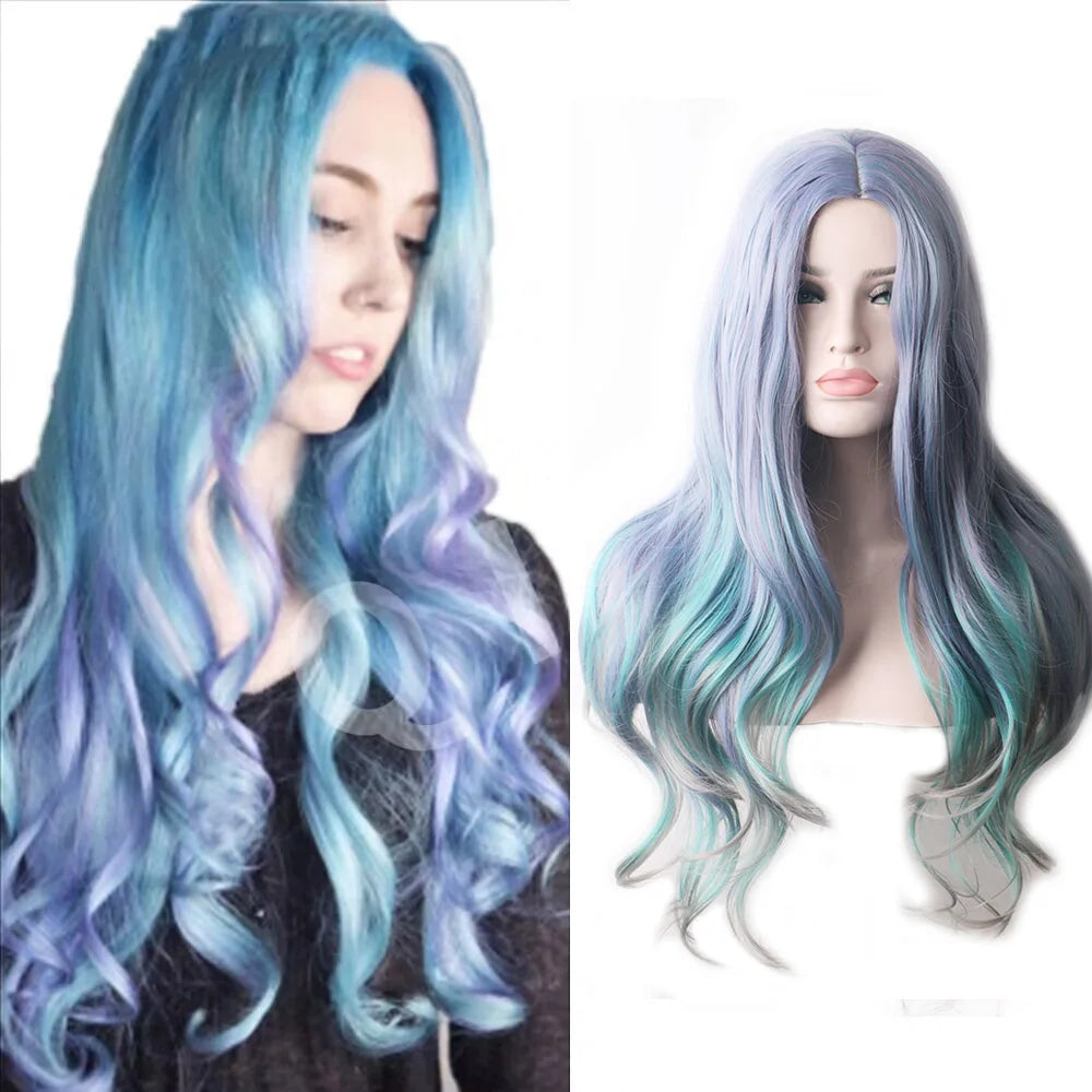 Wavy Purple Cosplay Wig