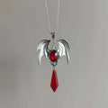 Vampire Bat Cameo Necklace