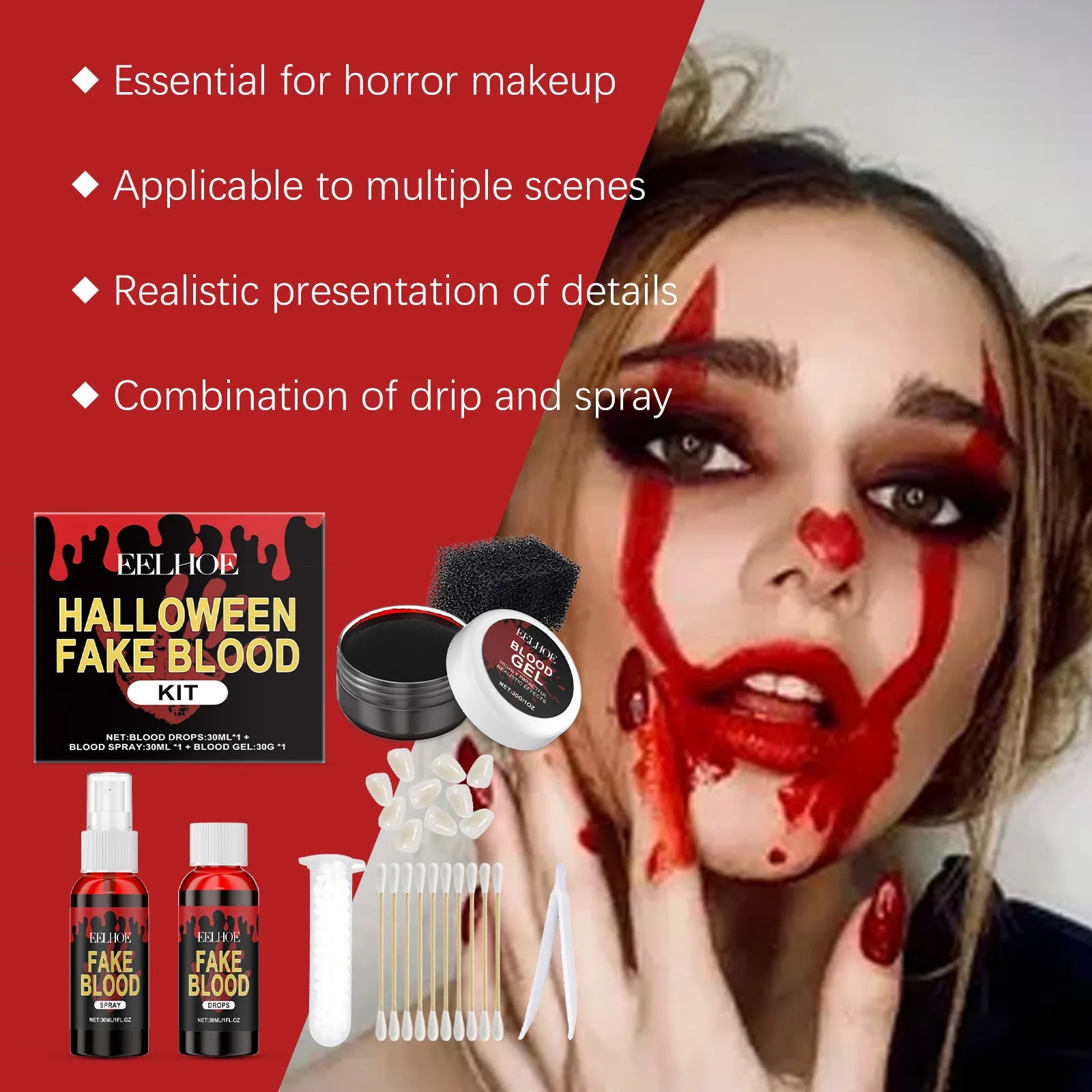 Fake Blood Face Paint Set