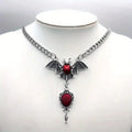 Bat & Coffin Pendant Necklace