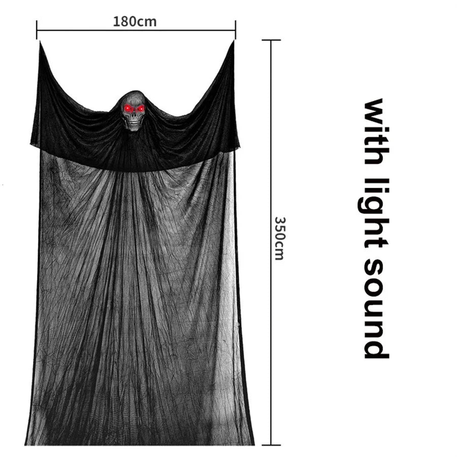 Hanging Ghost with Sound & Glowing Mask