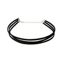 Black Triple-Strand Choker
