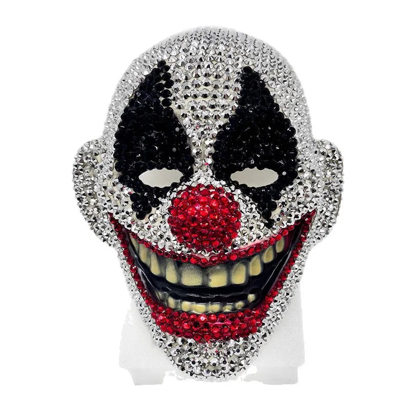 Diamond-Studded Clown Mask