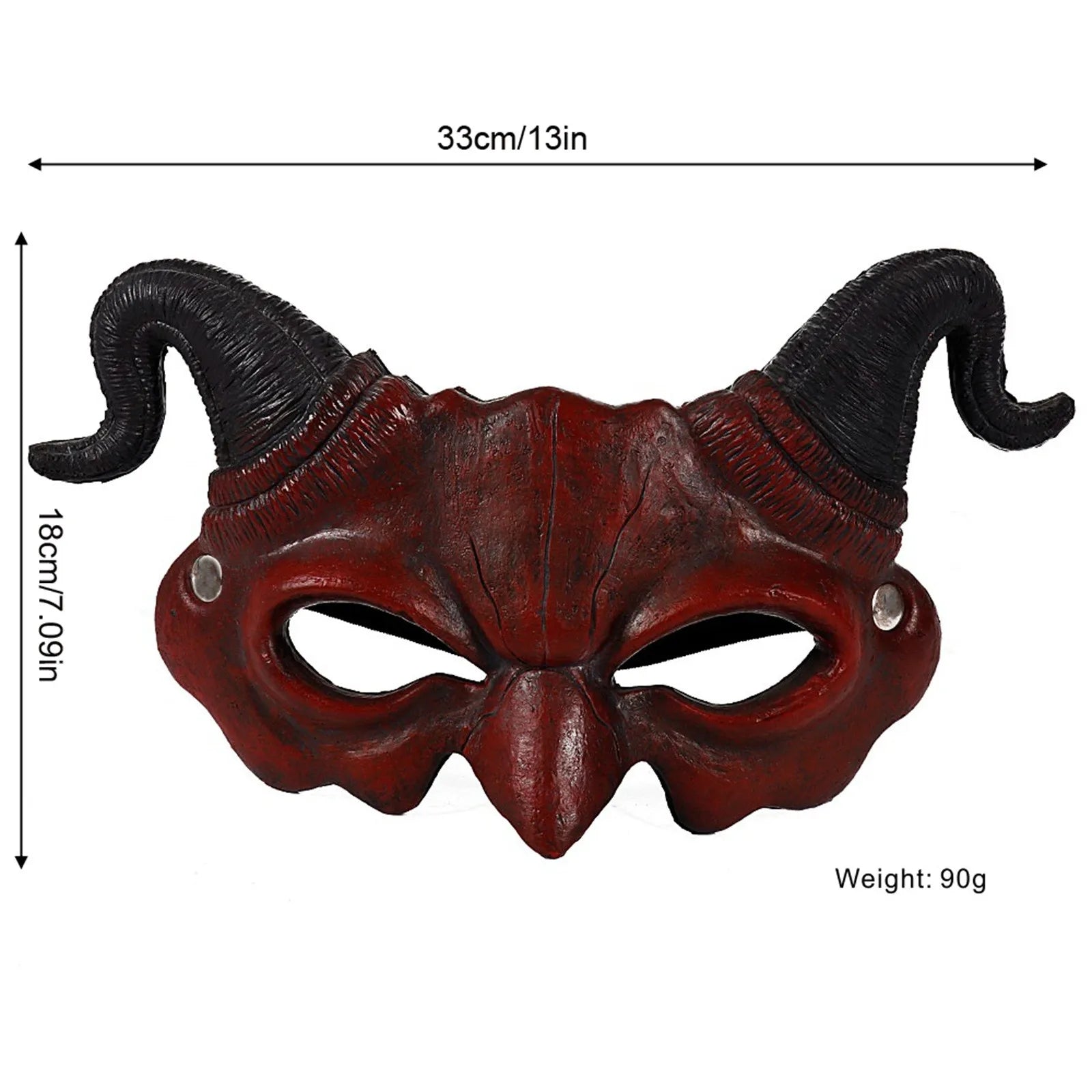 Devil Half Face Mask