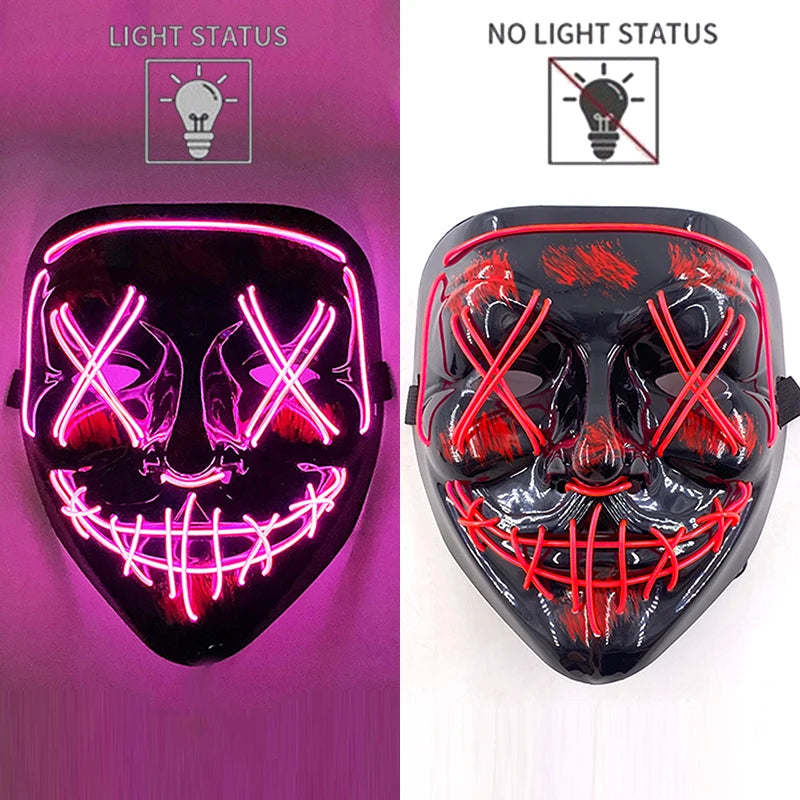LED Hacker Vendetta Mask