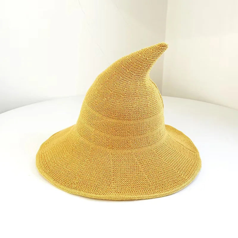 Vintage Wool Knit Witch Hat