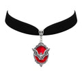 Red Bat Shield Choker