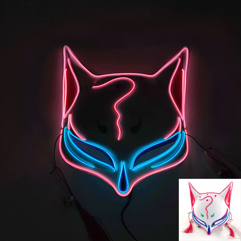 Neon EL Wire LED Mask