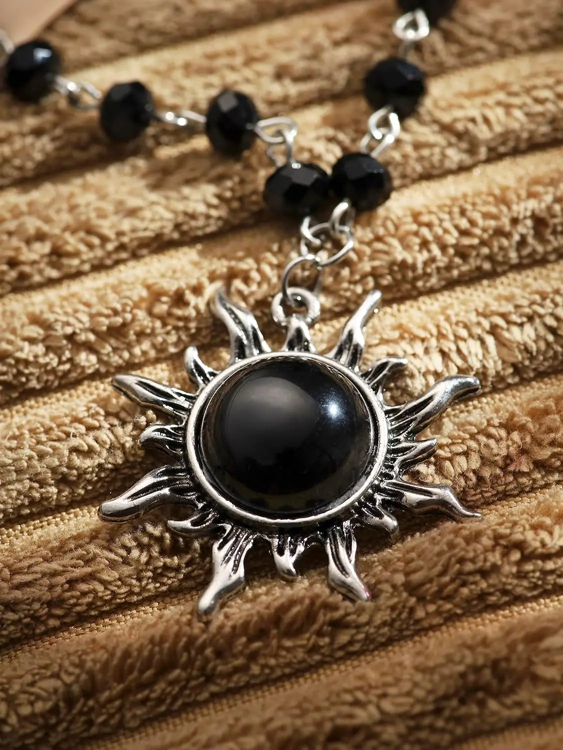 Grunge Sun Bead Choker